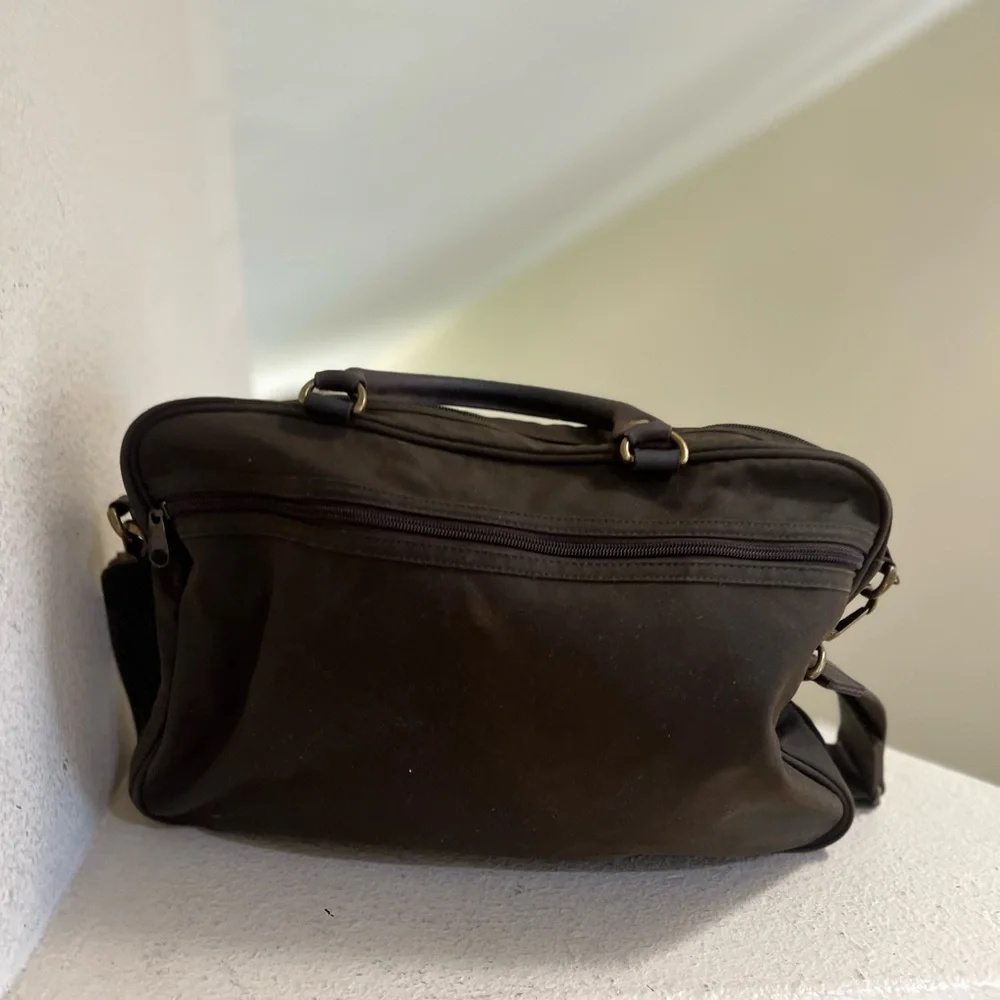 Barbour Messenger Bag Brown Wax Leather Tarras Laptop Satchel Shoulder Briefcase